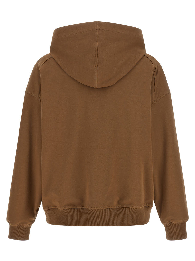 Brown Cotton Hoodie