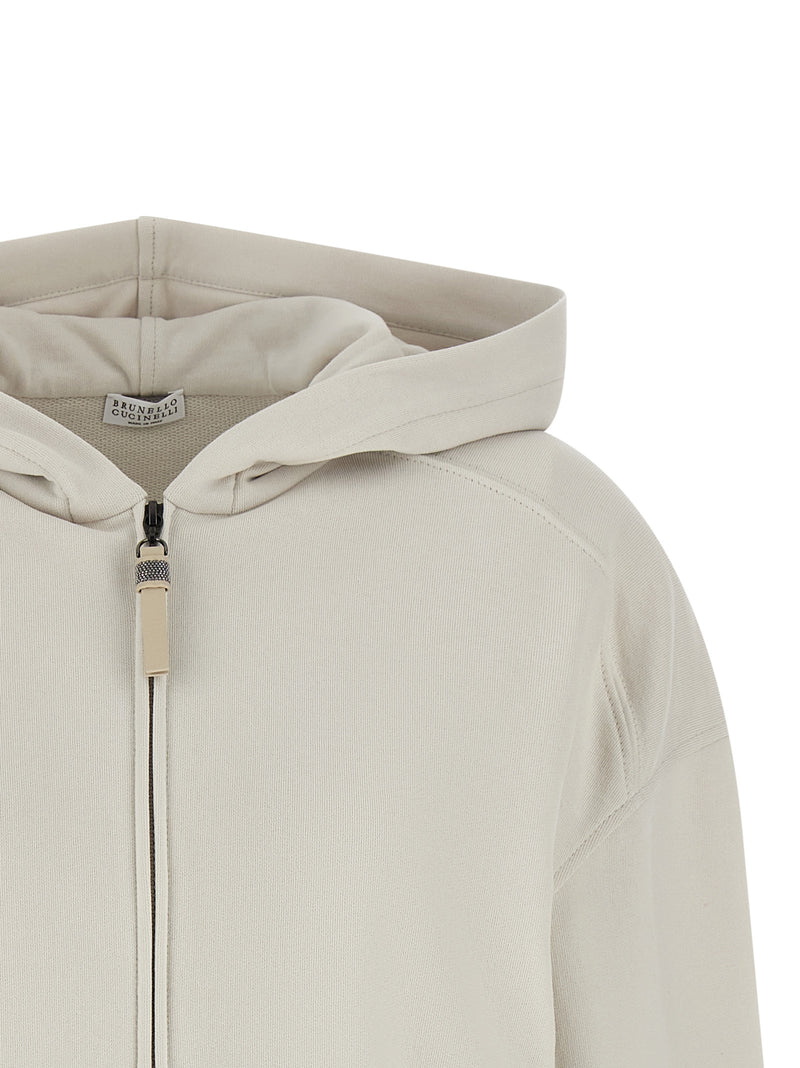 Beige Cotton Sweatshirt
