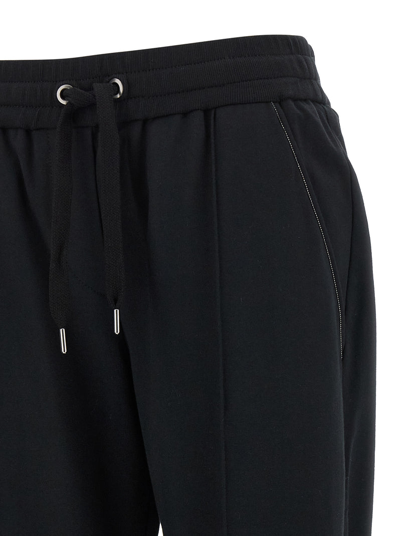 Black Cotton Joggers (Workout Pants)