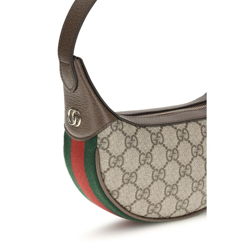 Beige Fabric Shoulder Bag