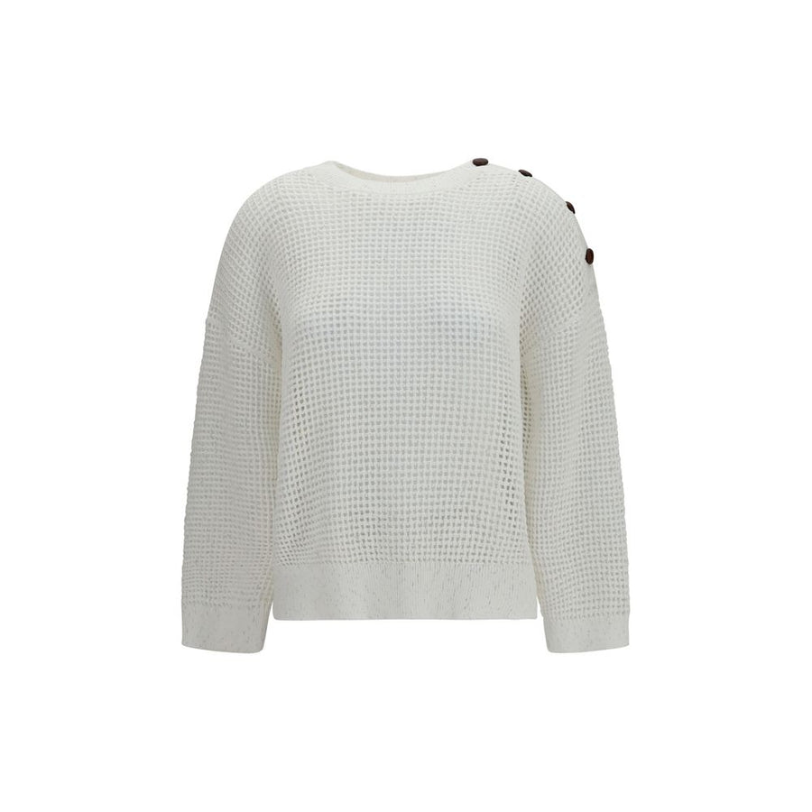 White Cotton Sweatshirt