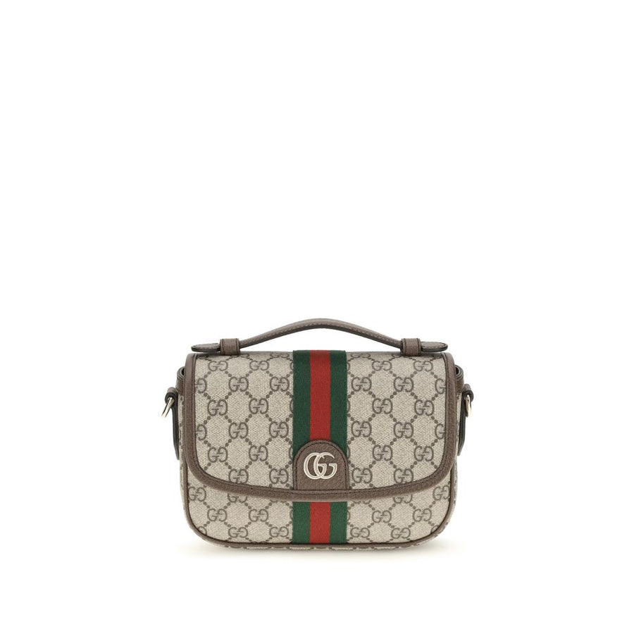 Beige Fabric Handbag