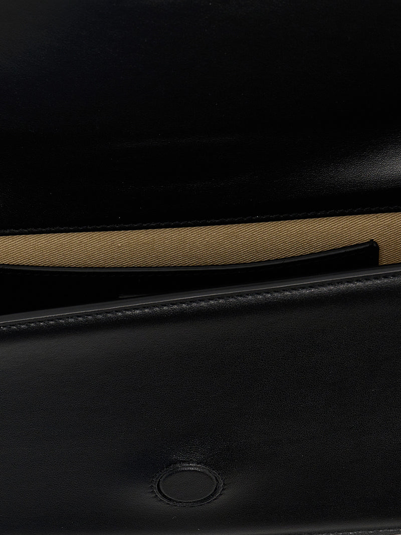 Black Cowhide Shoulder Bag