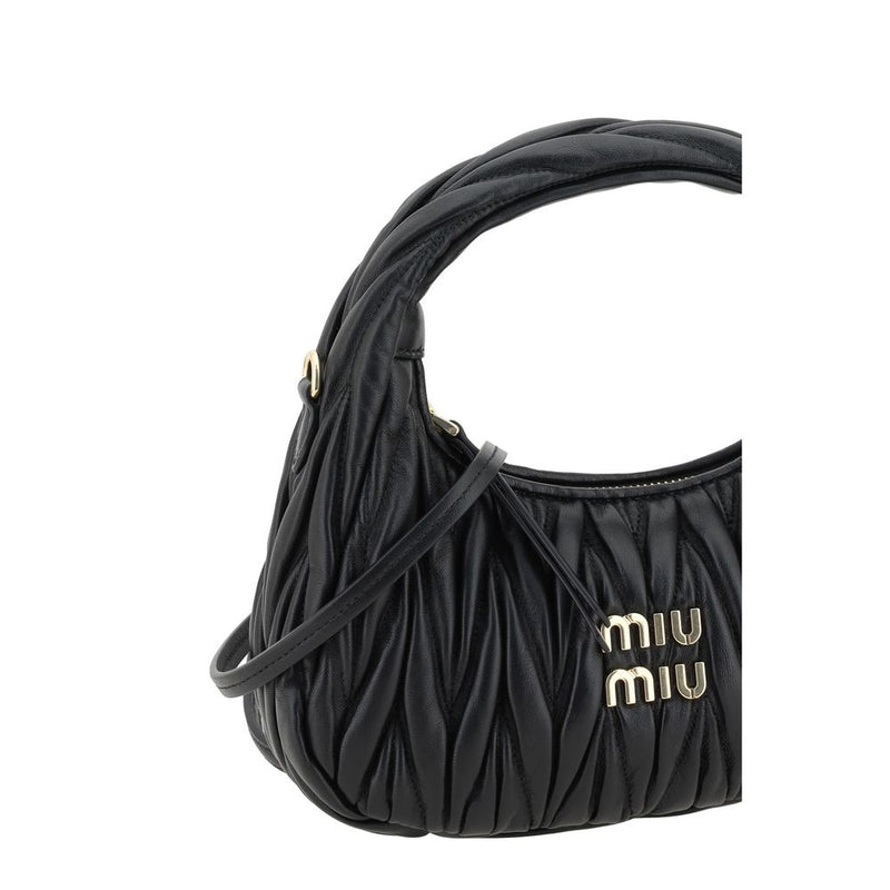 Black Calf Leather Bos Taurus Shoulder Bag