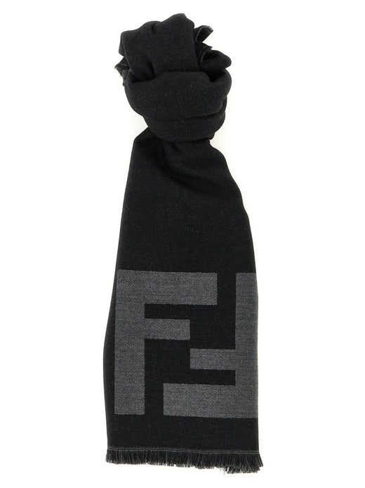 Black Virgin Wool Scarf