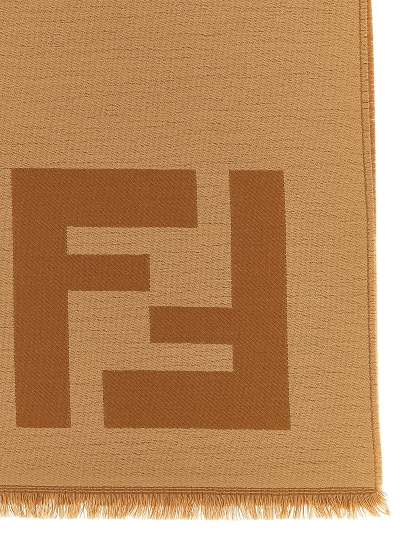 Brown Virgin Wool Foulard