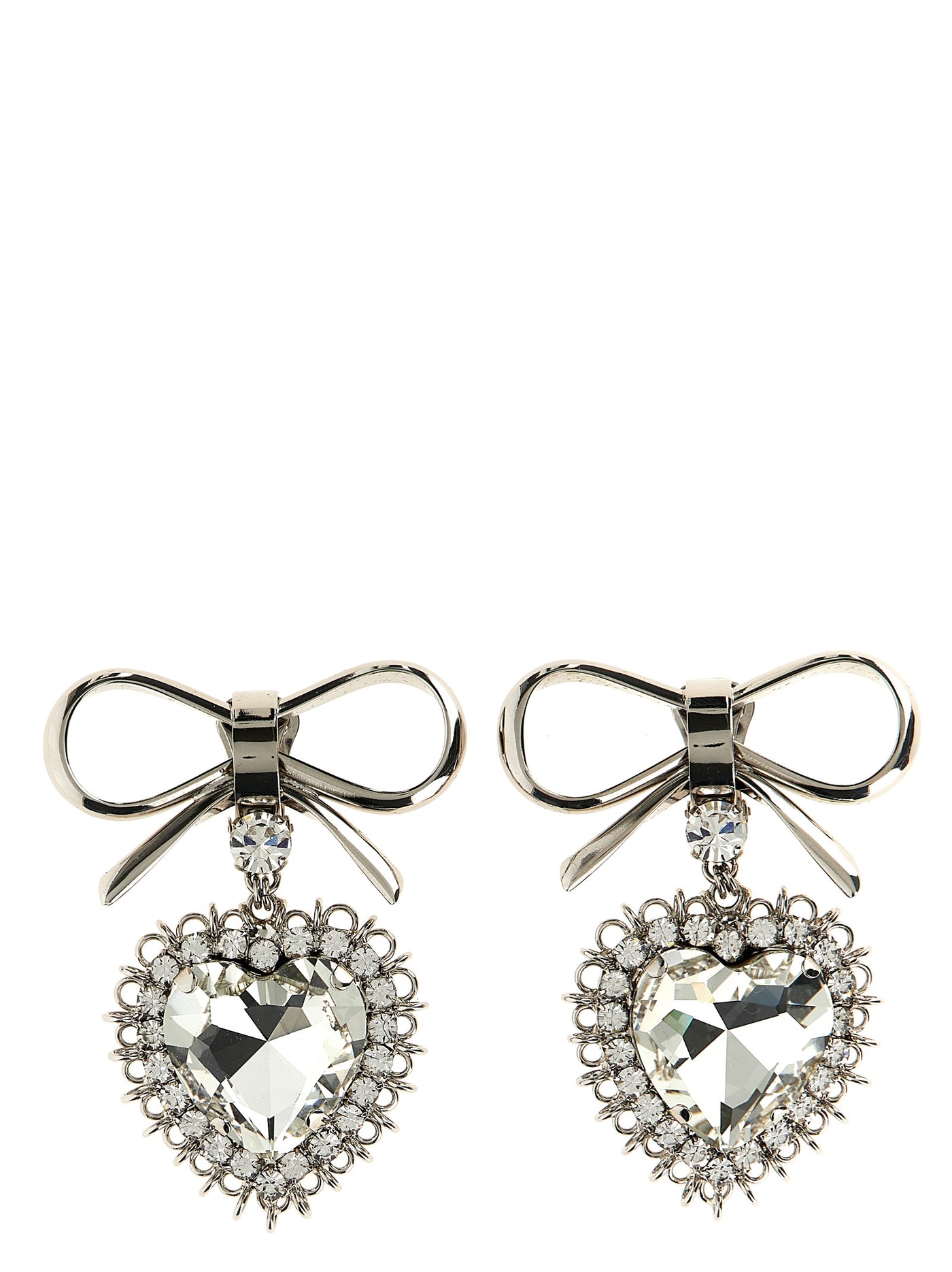 Silver Glass Earrings
