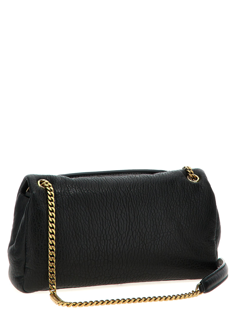 Black Leather Shoulder Bag