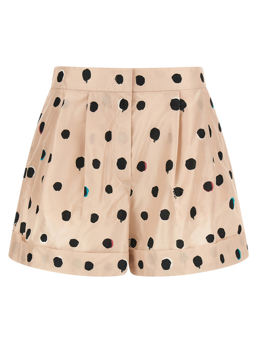 Multicolor Silk Bermuda Shorts
