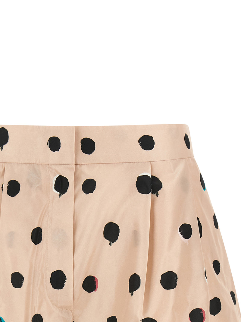 Multicolor Silk Bermuda Shorts