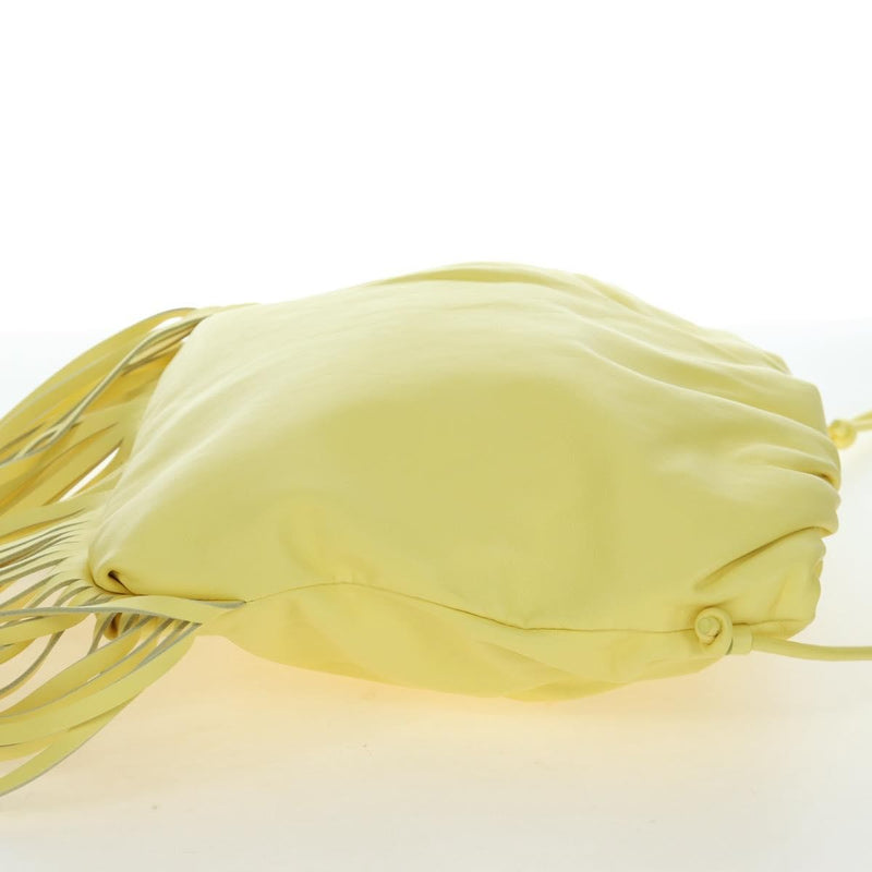 Bottega Veneta The Fringe Leather Yellow Bag