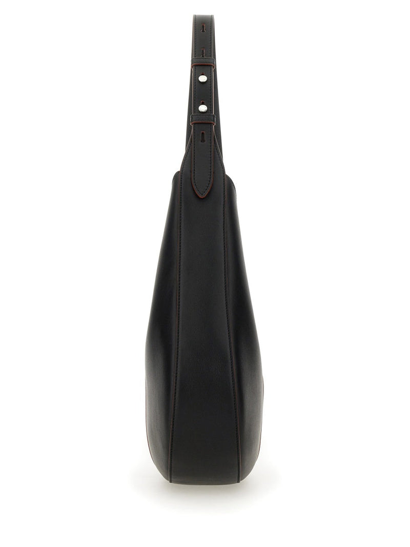 Tods Calfskin Hobo Bag — Black