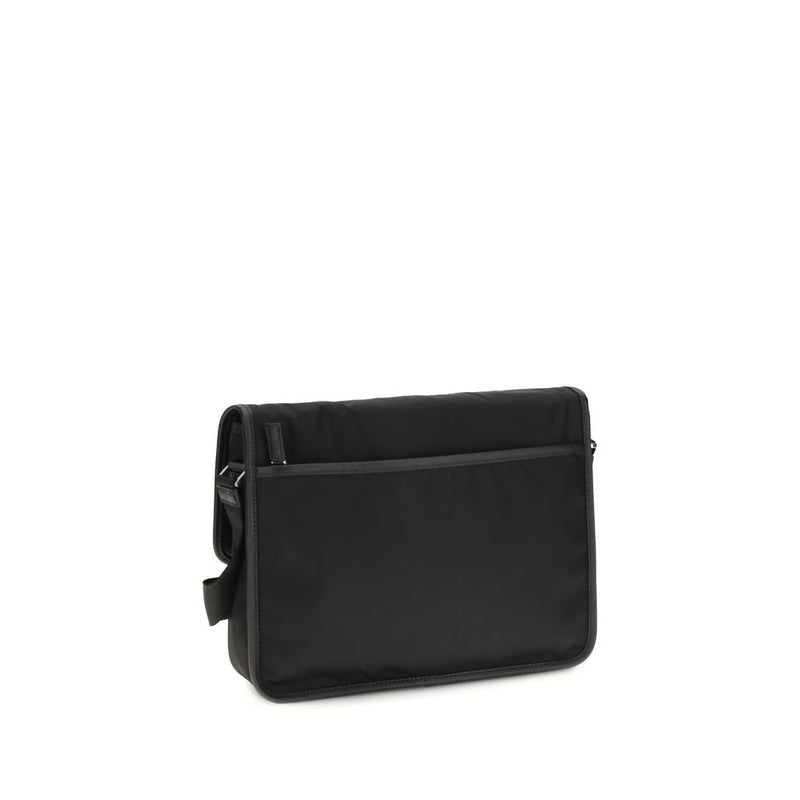 Black Recycled Polyamide Shoulder Bag