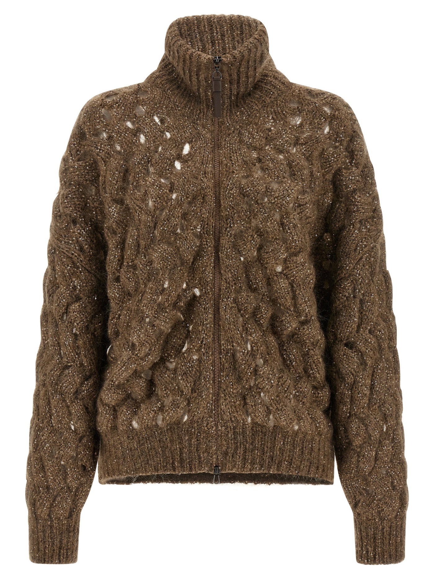 Brown Wool Cardigan