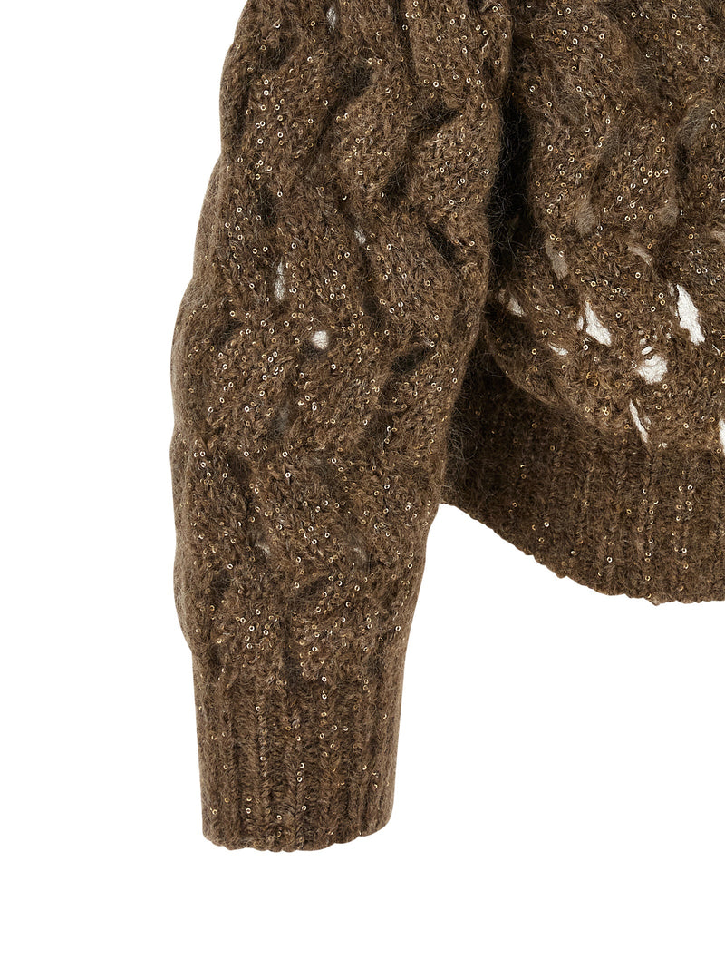 Brown Wool Cardigan