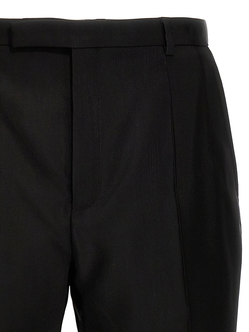 Black Acetate Dress Pants
