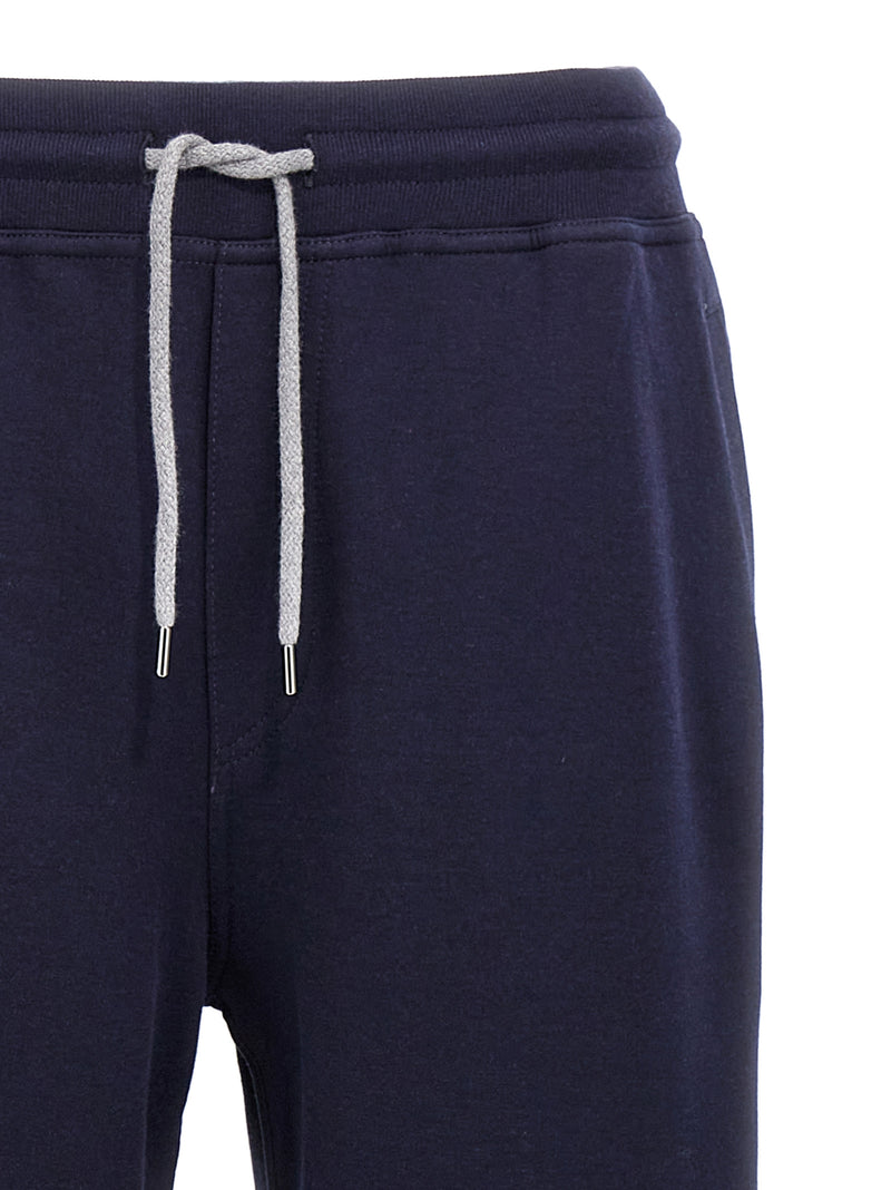 Blue Cotton Joggers (Workout Pants)