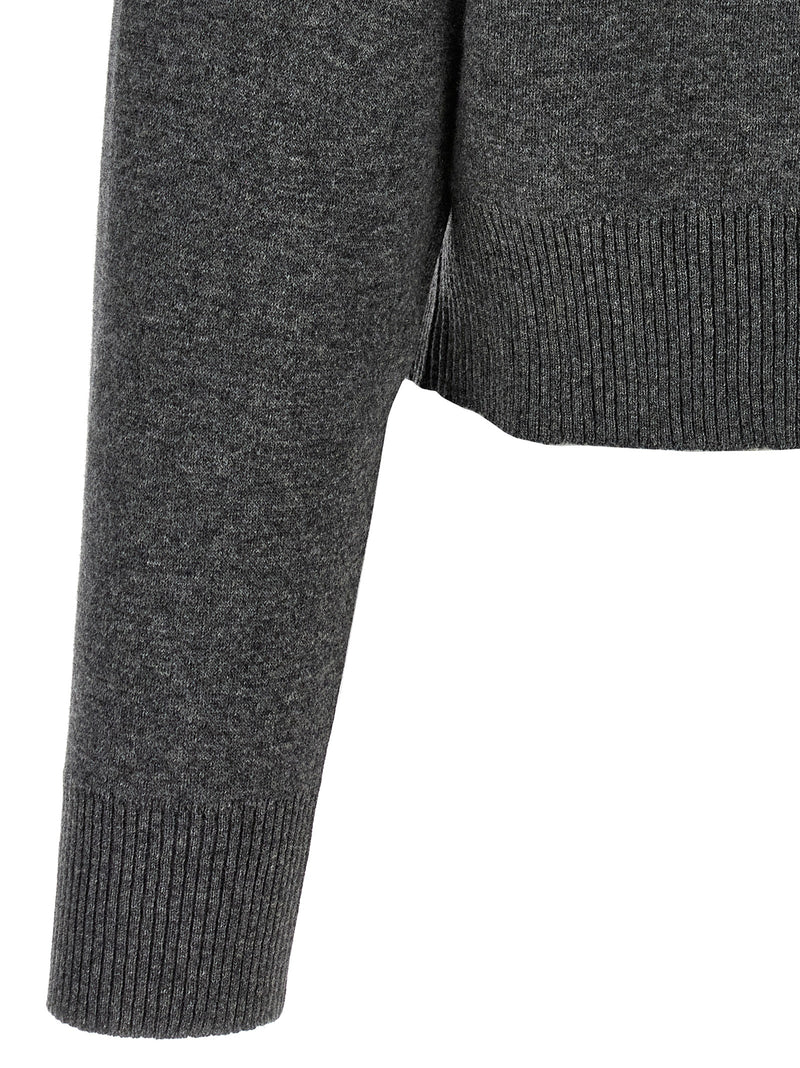 Gray Cashmere Cardigan