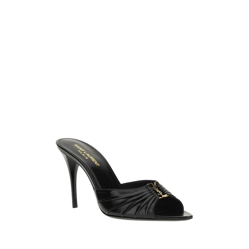 Black Lamb Ovis Aries Stiletto Heel Sandals