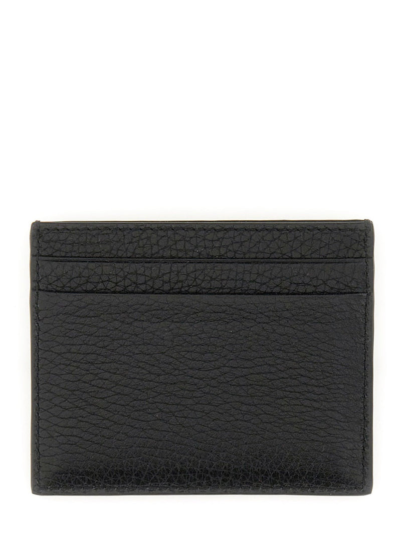 Valentino Garavani Card Holder — Black Calf Leather Wallets & Purses