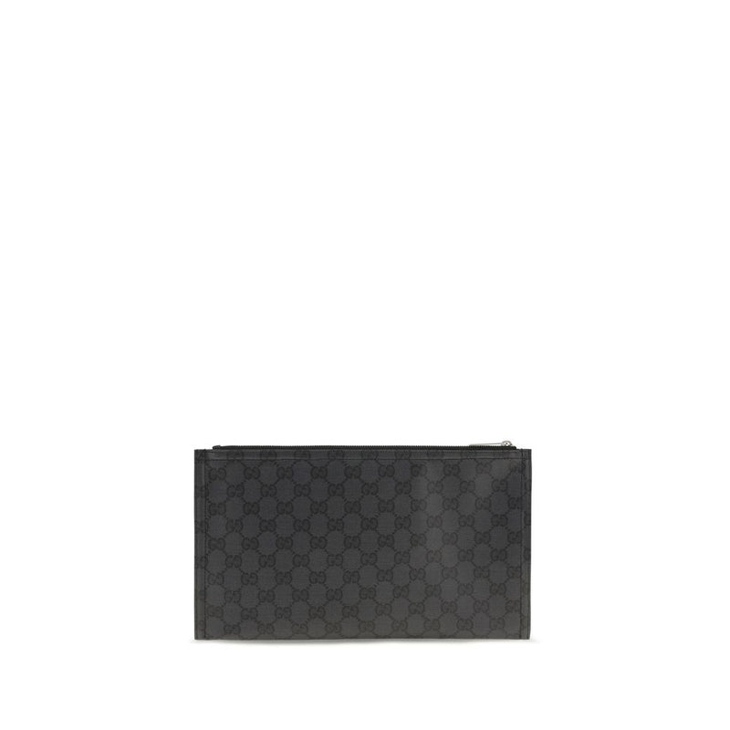 Black Fabric Clutch Bag