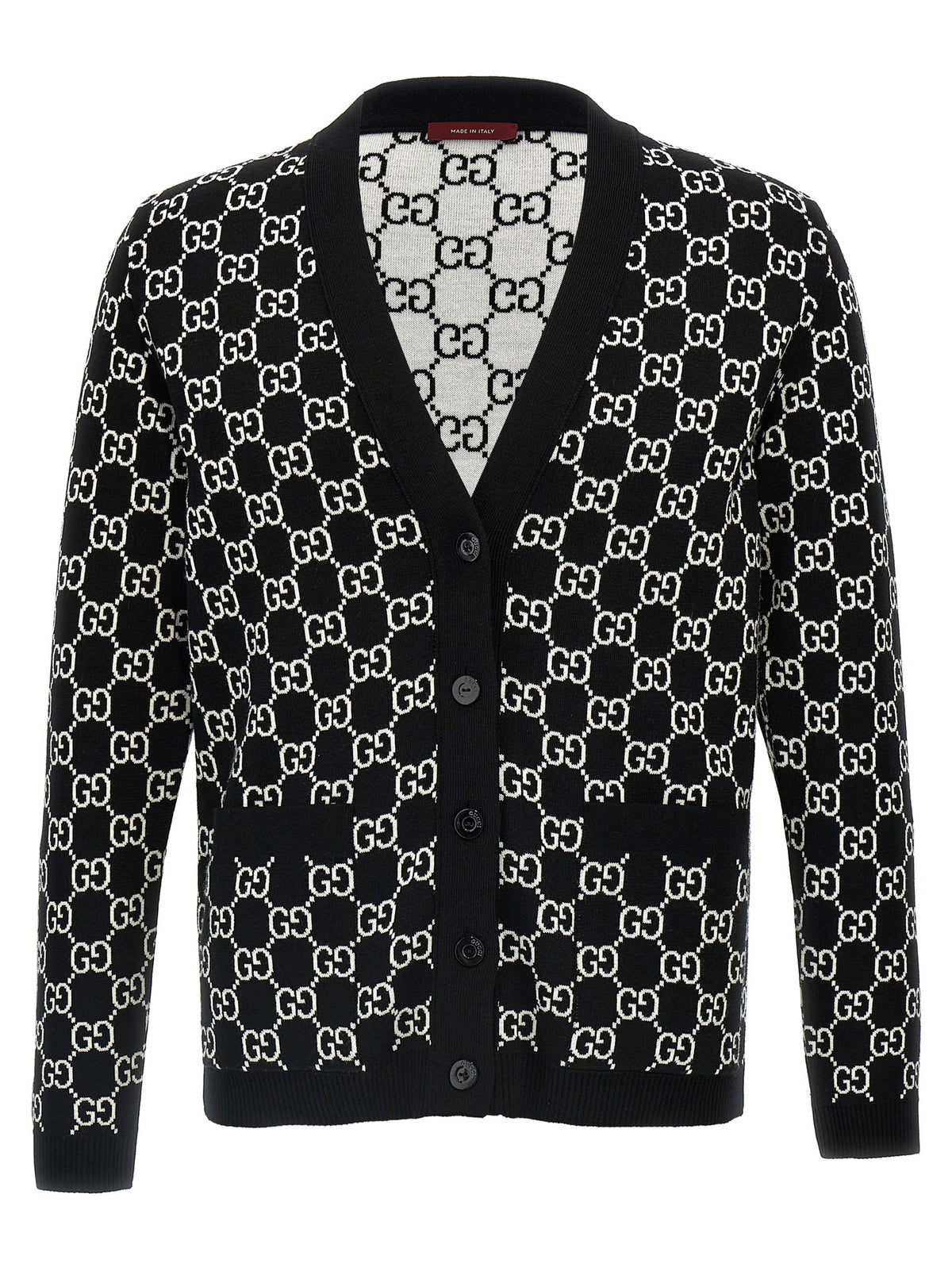 Bicolor Wool Cardigan
