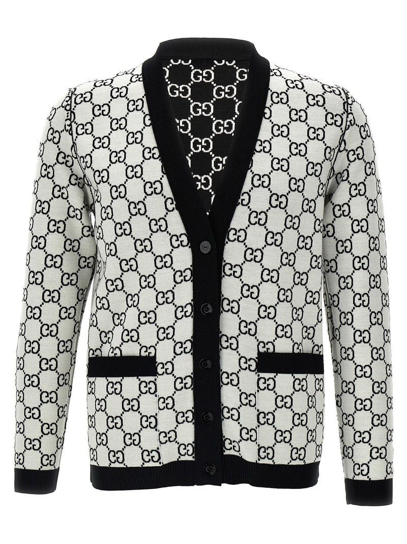 Bicolor Wool Cardigan