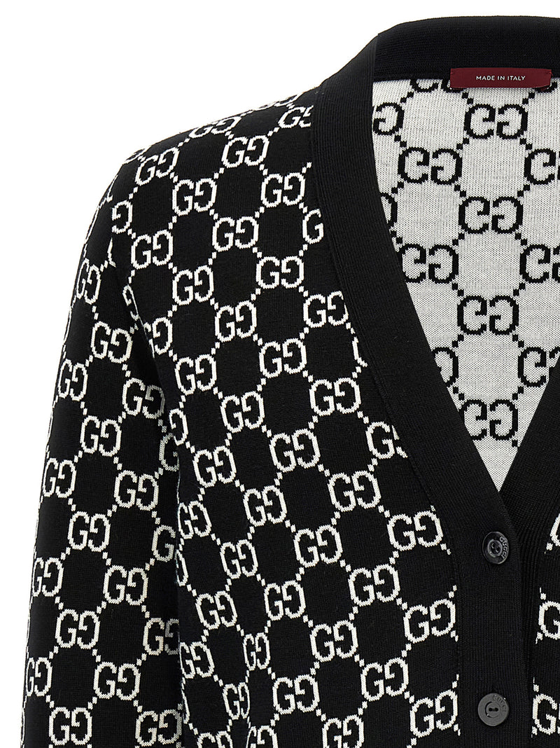 Bicolor Wool Cardigan