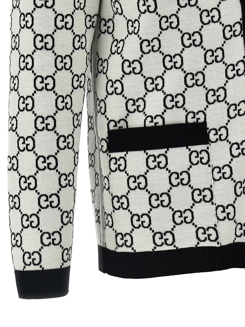 Bicolor Wool Cardigan