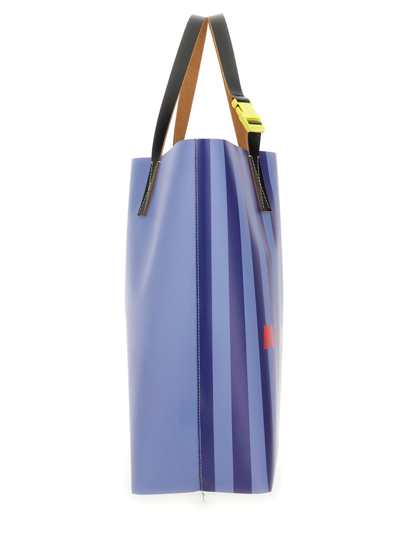 Marni Tote Bag — Azure Polyurethane Polyester