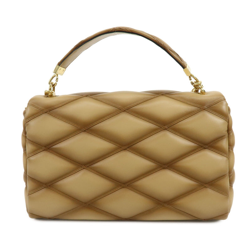 Louis Vuitton Go-14 Nm Malletage Leather Beige Bag