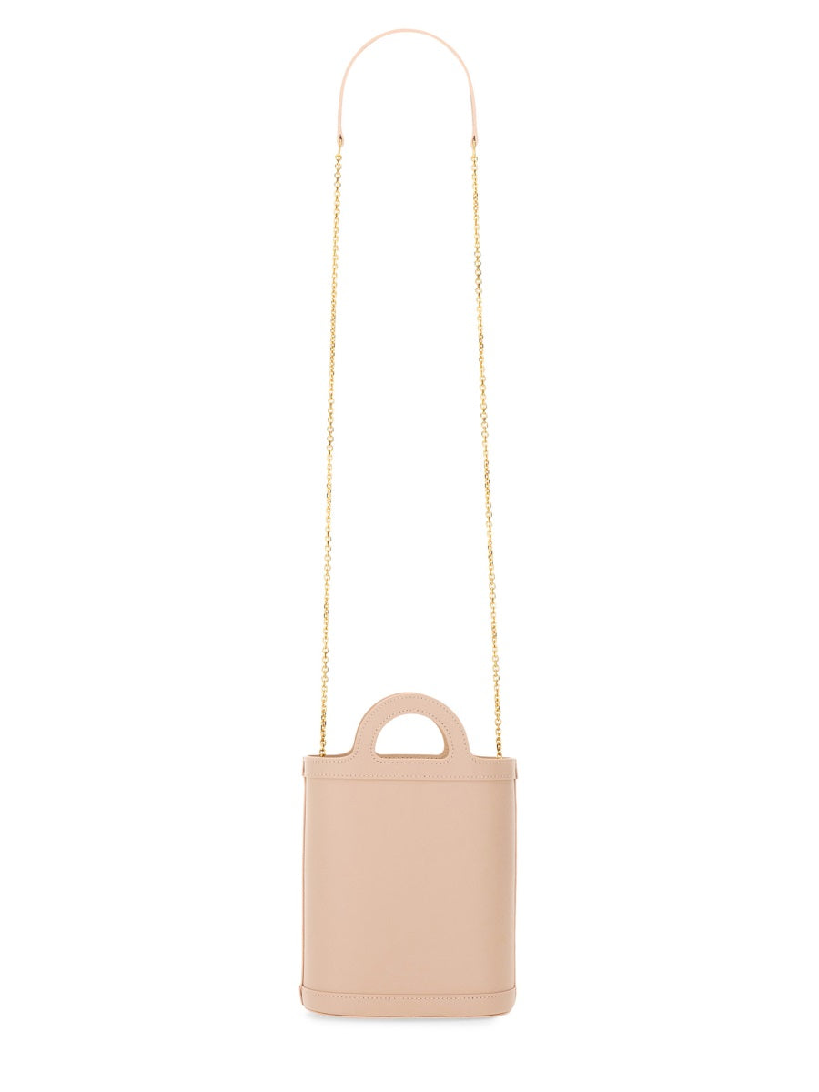 Marni Tropicalia Nano Shoulder Bag — Pink Calf Leather