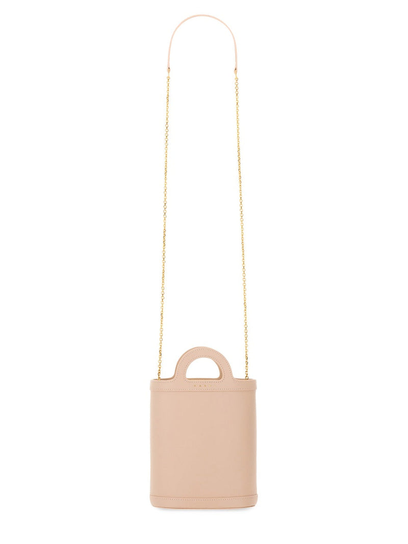 Marni Tropicalia Nano Shoulder Bag — Pink Calf Leather