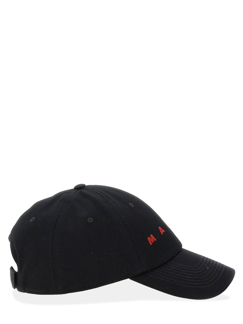 Marni Clzc0108s0_utc31100n99 Baseball Cap — Black Cotton Caps