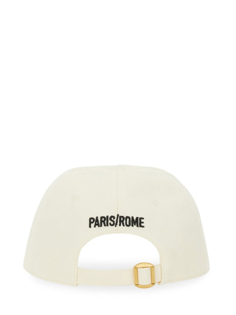 Valentino Garavani 6w2hda41fvh_0an Baseball Cap — Ivory Cotton Caps