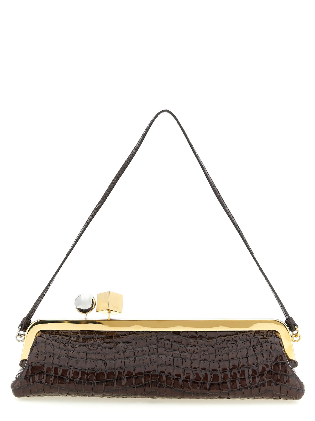 Brown Goatskin Clutch Bag