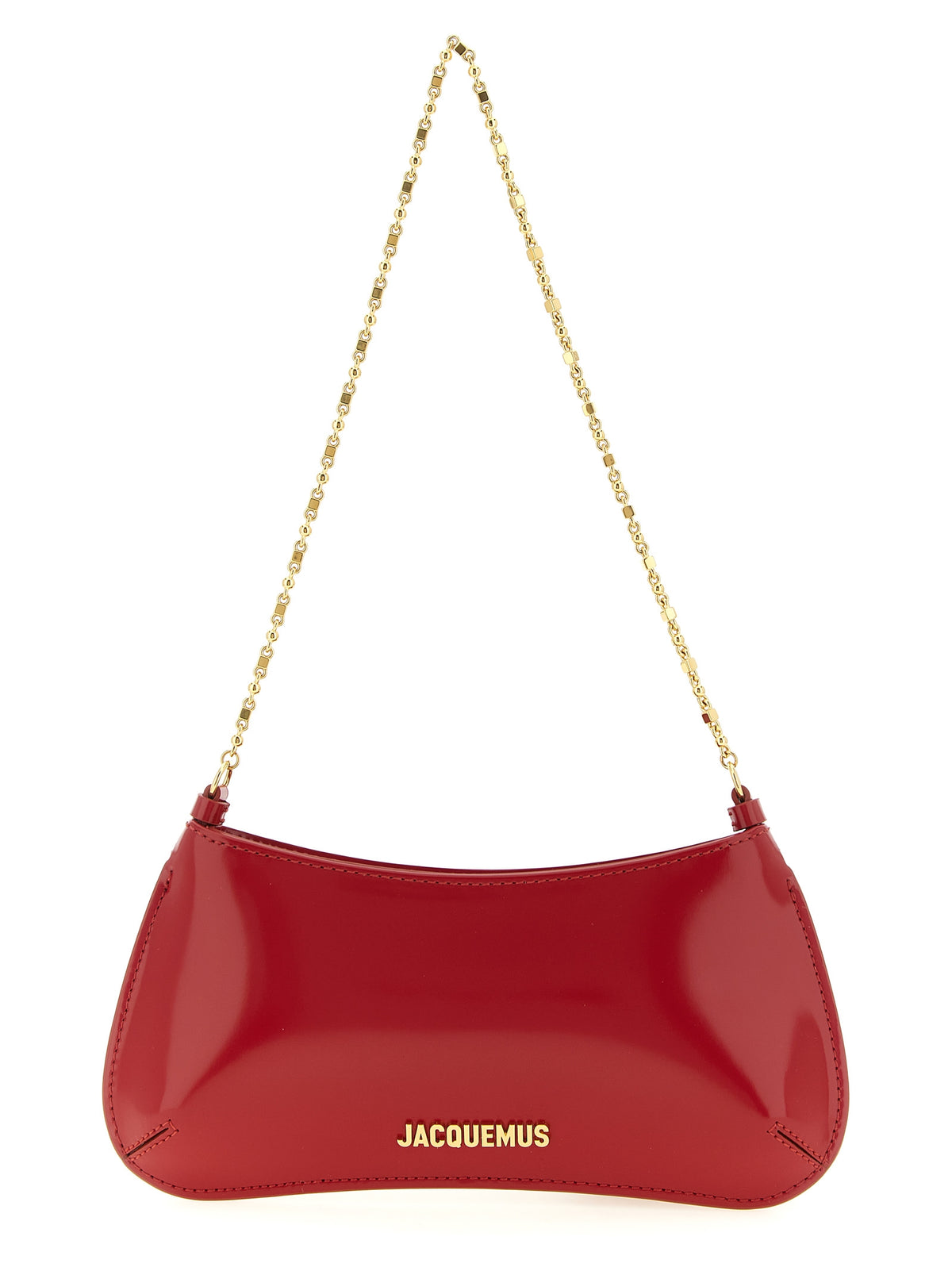 Red Calfskin Shoulder Bag
