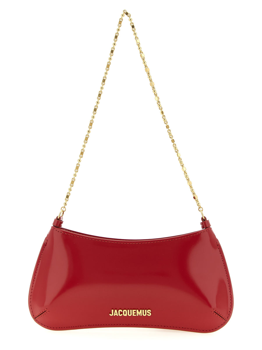 Red Calfskin Shoulder Bag