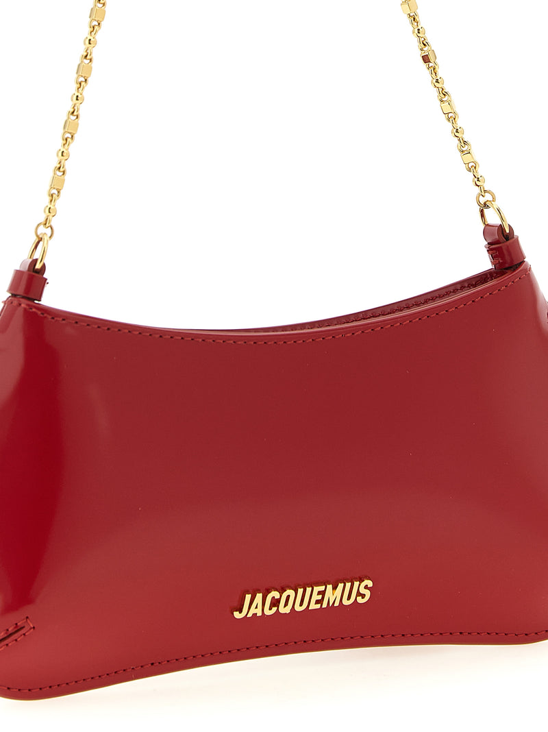 Red Calfskin Shoulder Bag