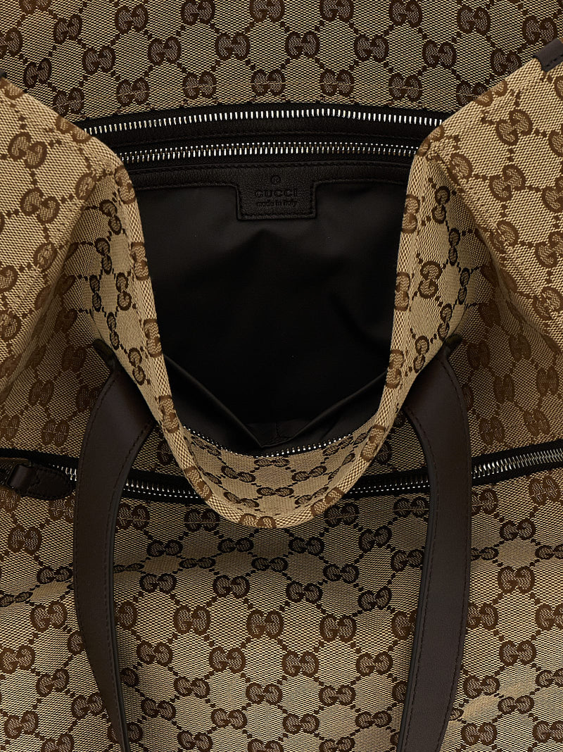 Brown Polyester Shoulder Bag