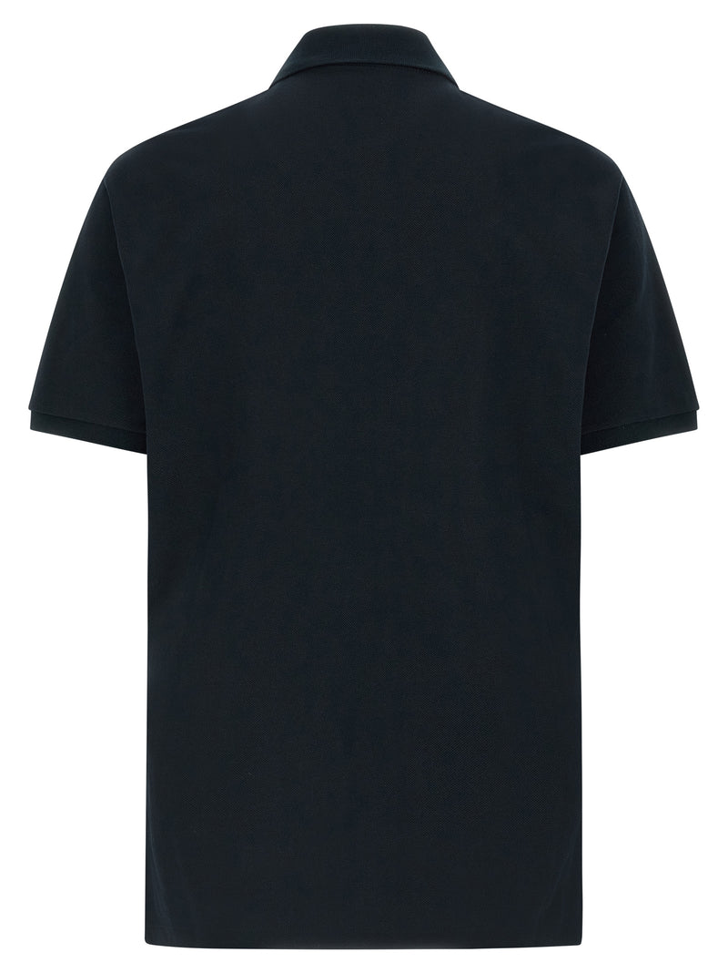 Blue Cotton Polo Shirt
