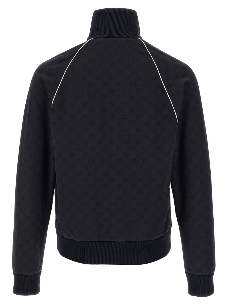 Blue Polyamide Sweatshirt