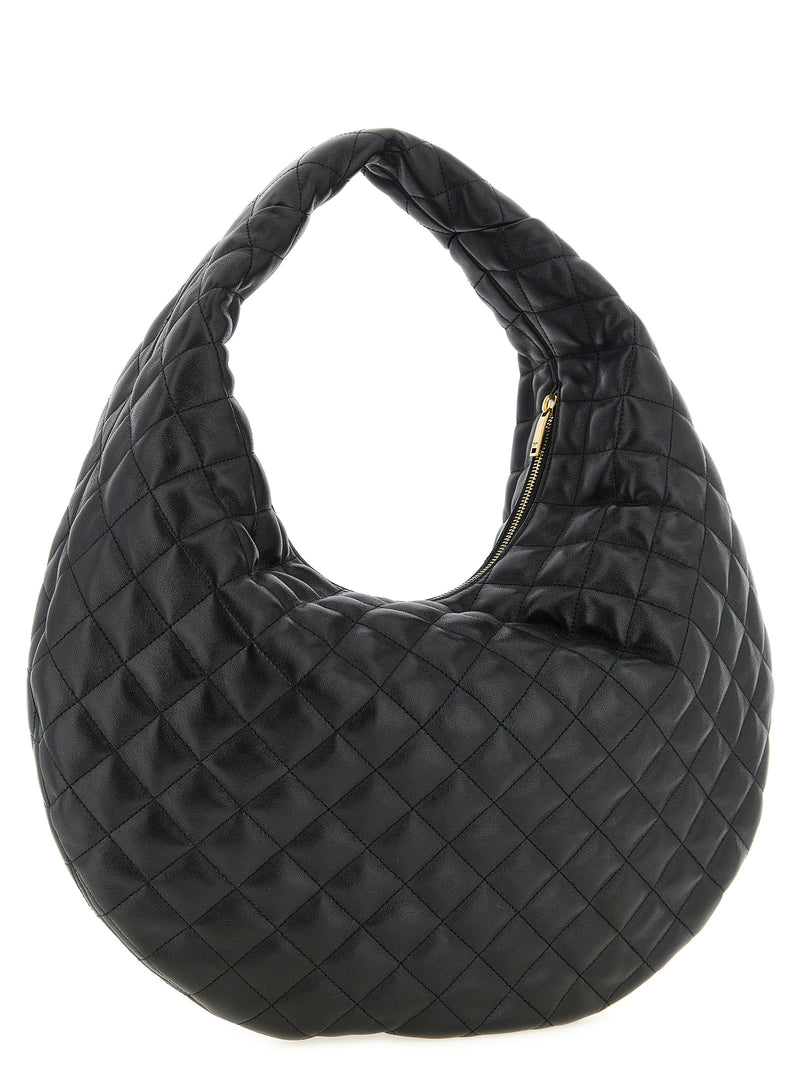Black Lamb Leather Shoulder Bag