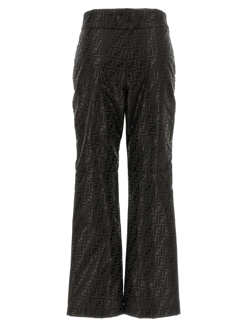 Brown Cotton Athletic Pants