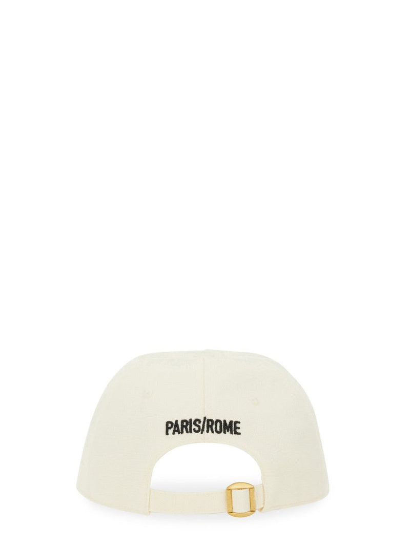 Valentino Garavani 6y2hda41fvh_0an Baseball Cap — Ivory Cotton Caps