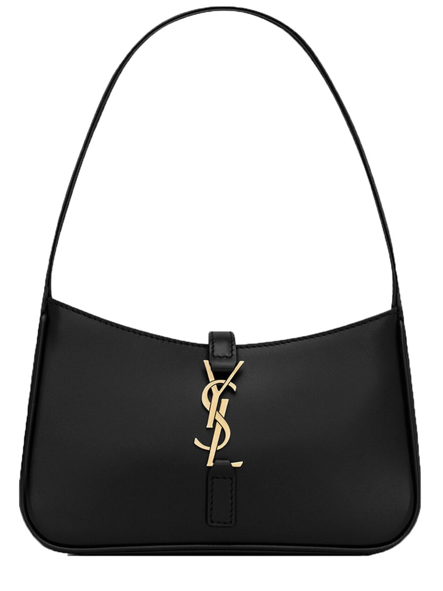 Saint Laurent Le 5 À 7 Mini Shoulder Bag — Black Calf Leather
