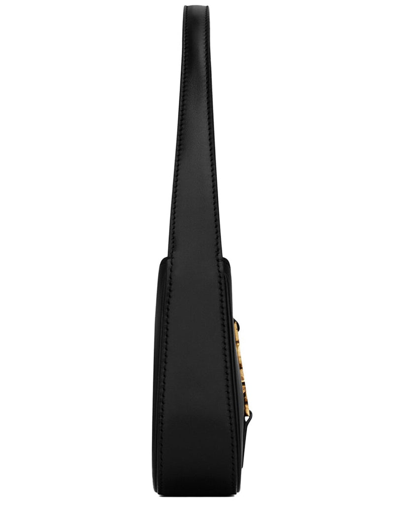 Saint Laurent Le 5 À 7 Mini Shoulder Bag — Black Calf Leather