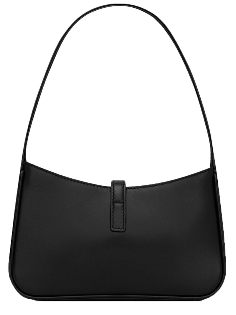 Saint Laurent Le 5 À 7 Mini Shoulder Bag — Black Calf Leather