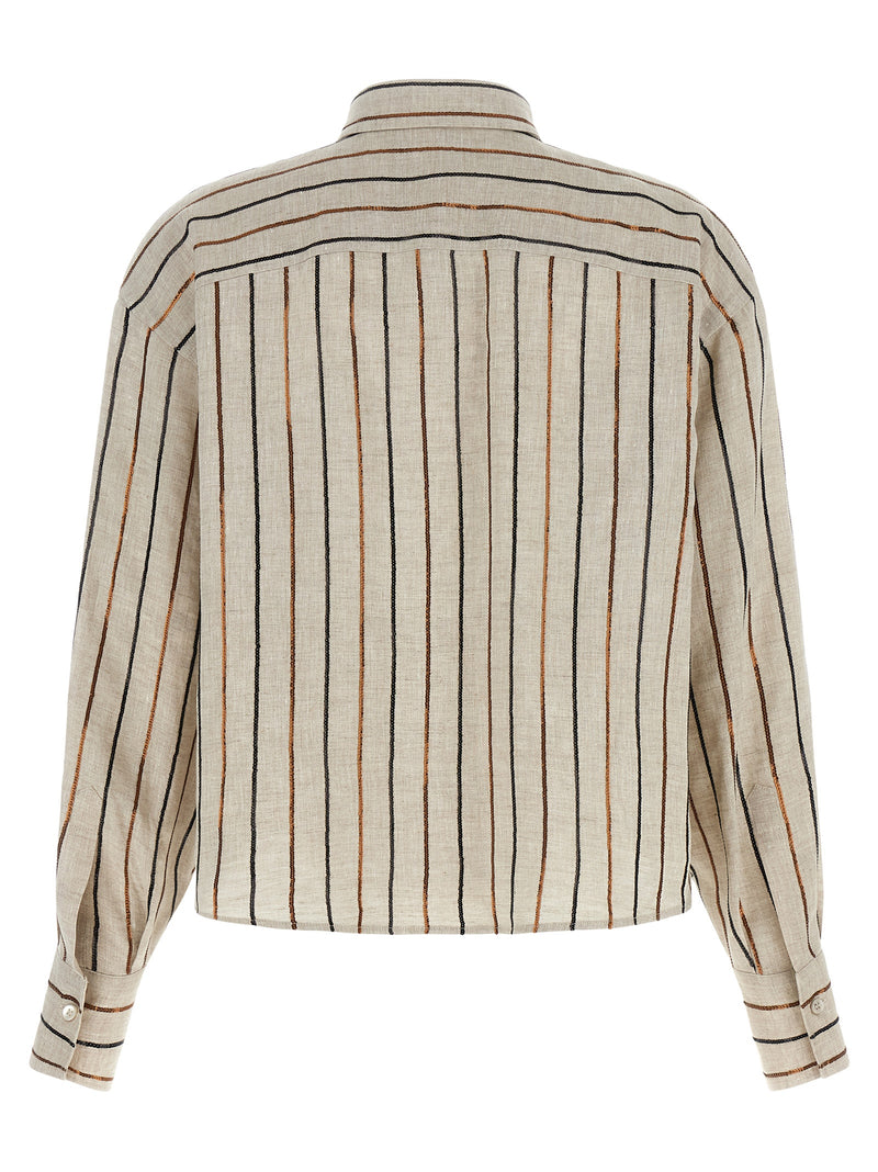 Beige Linen Blouse