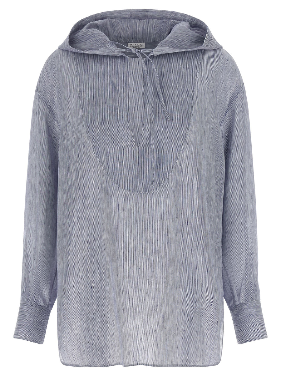 Blue Linen Blouse
